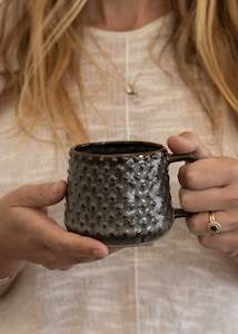 Sale: Dots Stoneware Mug / Petrol