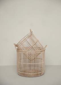 Baskets: Kaia Rattan Basket Set Of 2 / Natural
