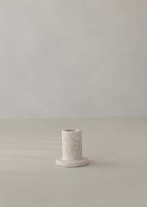 Decor: Haru Marble Candle Holder / Cream