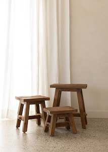 Stools 1: Bapak Stool / Dark Teak