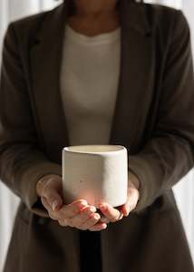 Ceramics: Candra Cup / Speckled White