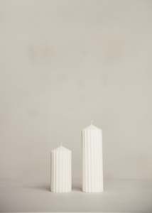 Gifts Under 50: Cirque Pillar Candle / Ivory