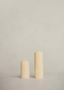 Gifts Under 50: Cirque Pillar Candle / Gold