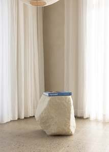 Coffee And Side Tables: Rock Side Table / Eggshell
