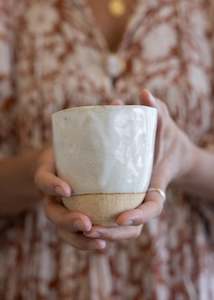 Large Organic Cup / White