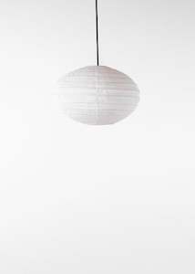 Oval Linen Lantern / Off  White