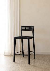 Stools 1: Glide Luxe Bar Stool / Black Loom