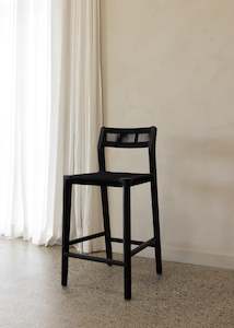 Furniture: Glide Luxe Stool / Black Loom