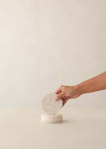 Gifts Under 50: Lima Marble Coaster Set Of 4 / Cream