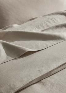 New: Ravello Flat Sheet / Bone
