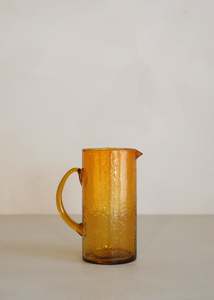 Recycled Glass Jug / Amber
