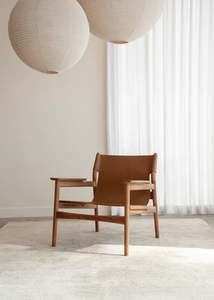 New: Sana Leather Chair / Tan