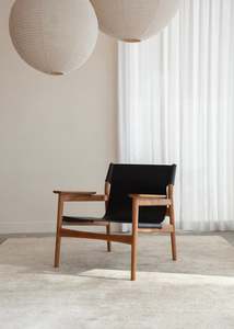 Sana Leather Chair / Black