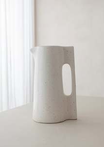 Homewares: Kaia Jug / Speckled White