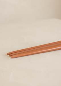 Tapered Candle Set of 3 / Cognac
