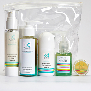 Products: Men's Skincare Travel Pack Natural and Organic Skincare