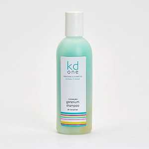 Products: Geranium Shampoo (for normal hair) KD One Skincare & Cosmetics