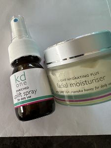 Products: Light Hydrating Plus & Hydrating Uplifting Spray KD One Skincare & Cosmetics