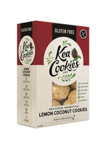 Products: 250g pack of Lemon Coconut Cookies