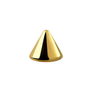Circular: 14g Gold Externally Threaded Spike