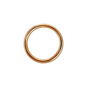 Hinged Rings: 20g Rose Gold Surgical Steel Hinged Ring