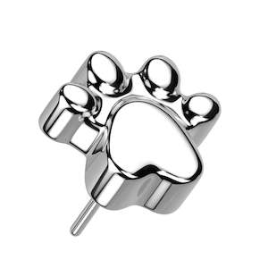 Silver Paw Titanium Threadless Top