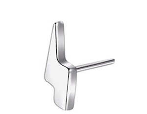 Flat Piercing Jewellery: Silver Lightening Titanium Threadless Top