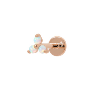 Rose Gold Lapse Opal Earring
