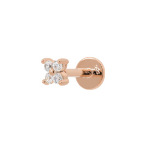 Flat Piercing Jewellery: Rose Gold Felicity Earring