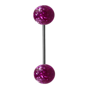 Acrylic: Purple Acrylic Tongue Bar