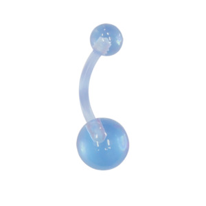 Acrylic: Clear Acrylic Navel Bar