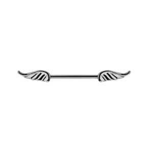 Silver Wing Nipple Bar