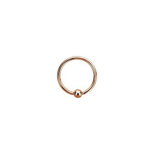 Ball Closure Rings Bcr: 16g Rose Gold Surgical Steel BCR