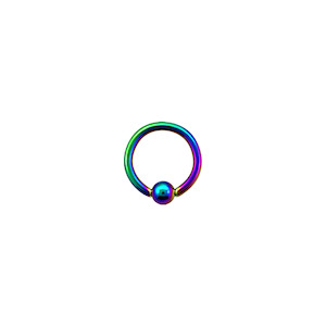Ball Closure Rings Bcr: 16g Rainbow Surgical Steel BCR