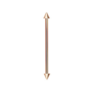 Rose Gold Spike Industrial Bar