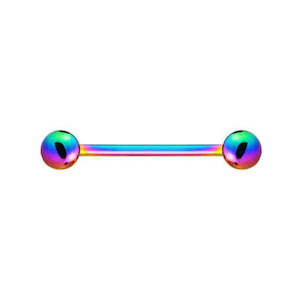 Rainbow Surgical Steel Barbell