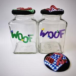 Deluxe Jars: Sausages Dog Treat Jar