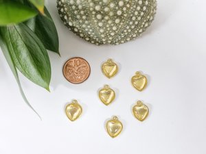 Products: DIY Photo Charm Gold Small Heart - Set of 6 - Keepsake Bouquets