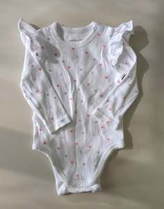 Little Dude And Little Miss Clearout: Country Road Ruffle Sleeve Bodysuit (6-12m)