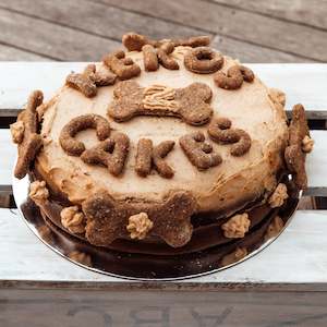 Doggie Birthday Cake with Icing - please note picture has bones and letters as a&hellip;