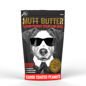 Treats More: Mutt Butter Dog Treat Carob Peanuts