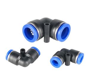 Parts: (2pcs) 8mm to 6mm Pneumatic Push In Elbow Tube-to-Tube Adaptor