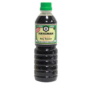 Soy Sauce: Kikkoman Less Salt Soy Sauce 600ml