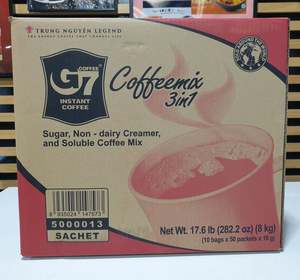 G7 3 in 1 Instant Coffee Mix 50pk x 10bags (1box)