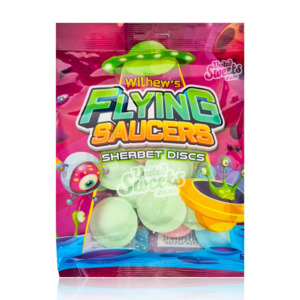Products: Wilhew's Flying Saucers Sherbet Discs 50g