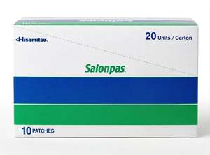 Wholesale: Salonpas Medicated Patch 10pk x 20units (1box)