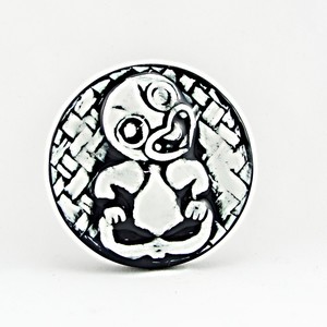 Keriblue Ceramics – Round Tiki Wall Tile Keriblue Ceramics