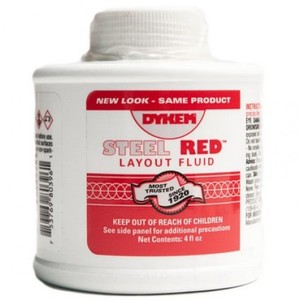RED LAYOUT FLUID- QUICK DRY- APPLICATOR ON LID 4 oz