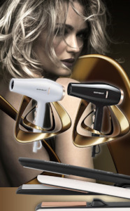 Silver Bullet: SILVER BULLET Powerline Hair Straightener and Hair Dryer Combo Gift Pack - Black