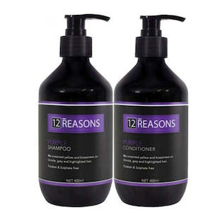Conditioner: 12 Reasons Purple Shampoo and Conditioner 400ml Bundle
